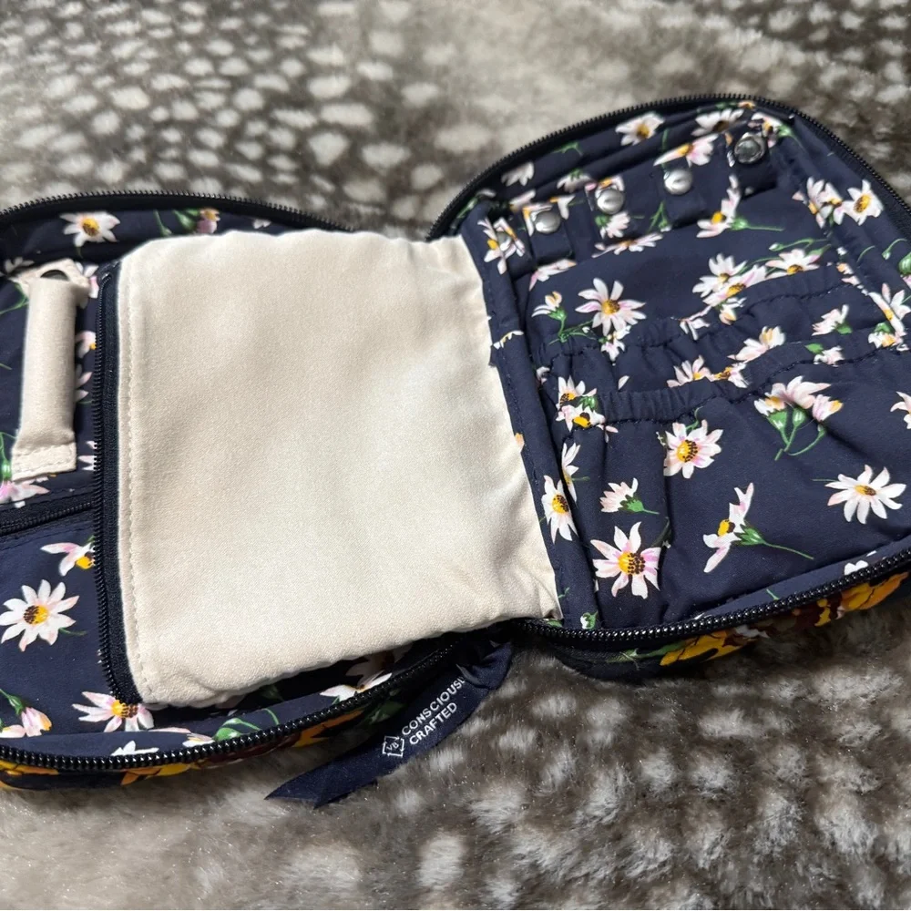 Vera Bradley Sunflower Quilted Cosmetic Bag - Picture 3 of 4